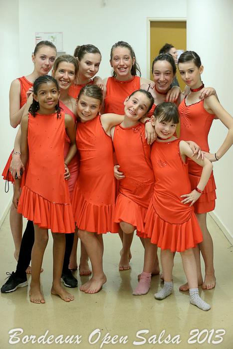 enfants et ados réunies pour le show!